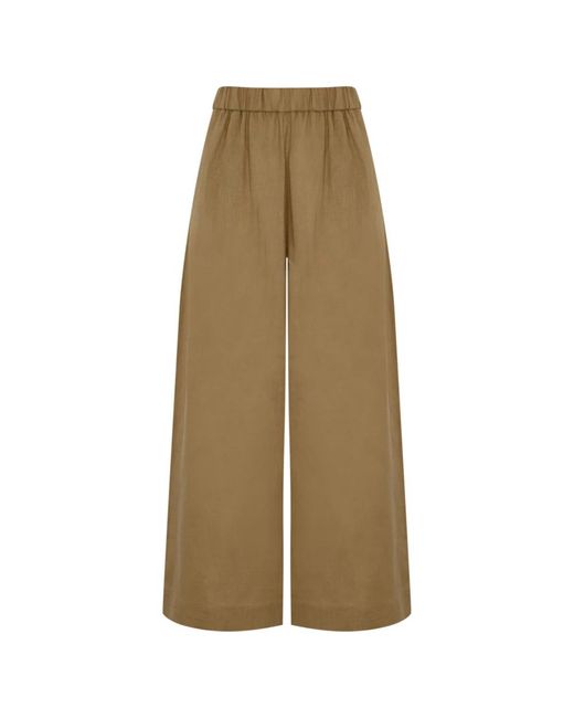 Wide Trousers Max Mara de color Natural