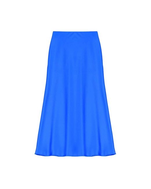Imperial Blue Midi Skirts