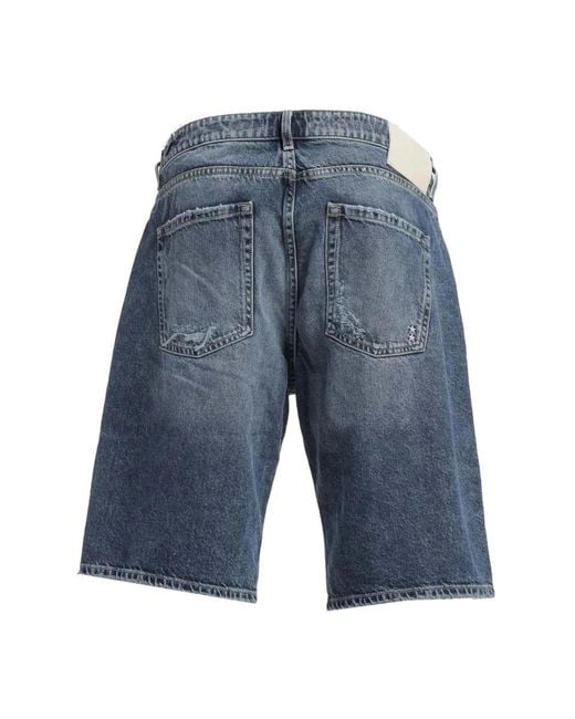 ICON DENIM Blue Denim Shorts for men