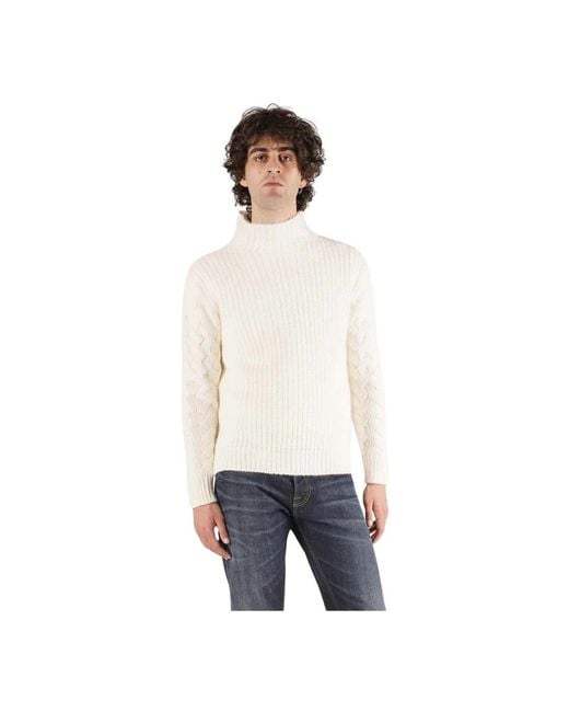 PT Torino White Turtlenecks for men