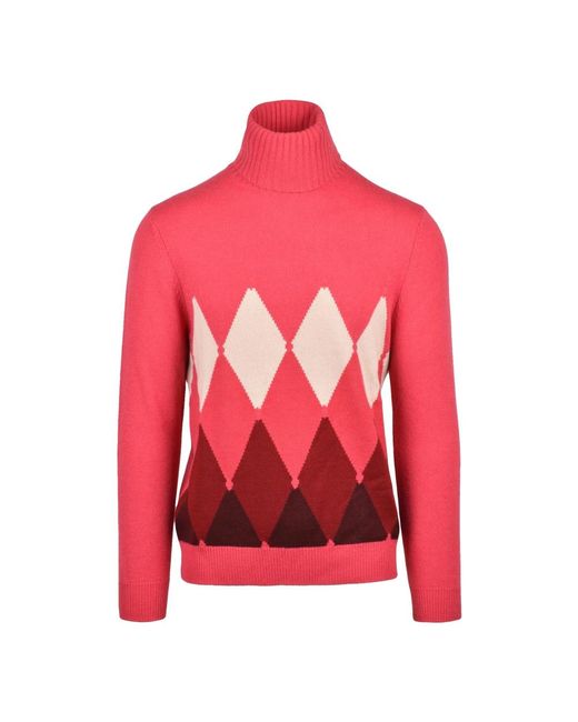 Ballantyne Red Cashmere Knitwear for men