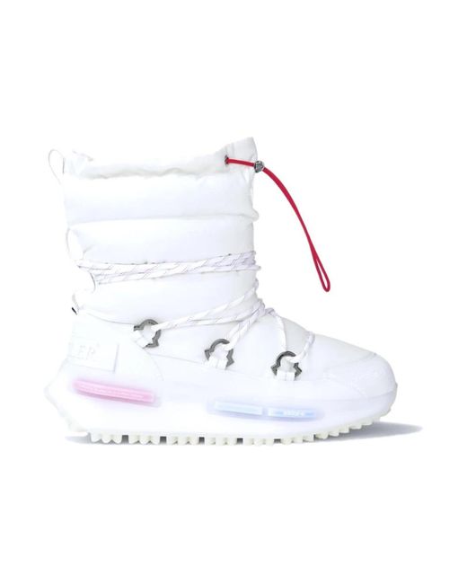 Moncler White Winter Boots for men