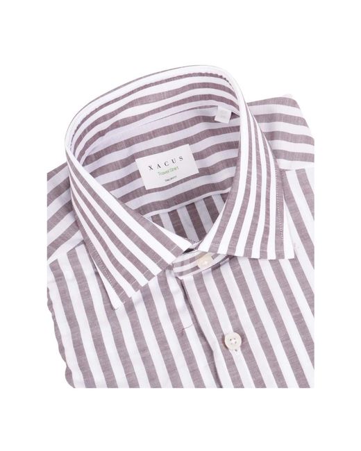 Xacus Overhemden ,Grijs ,Camicia in het Blue voor heren