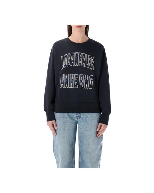 Anine Bing Black Sweatshirts
