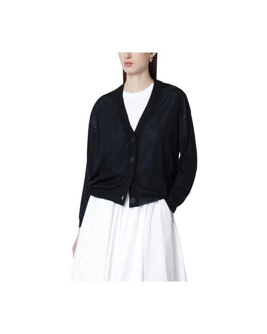 Roberto Collina Black Cardigans