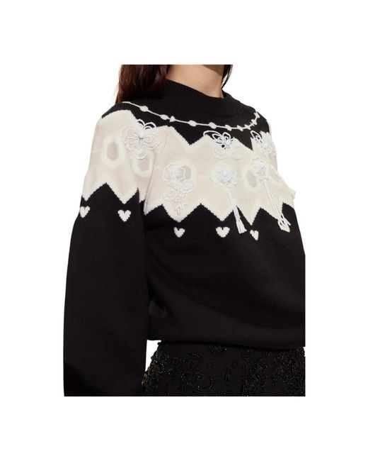 Cynthia Rowley Round-Neck Knitwear in het Black