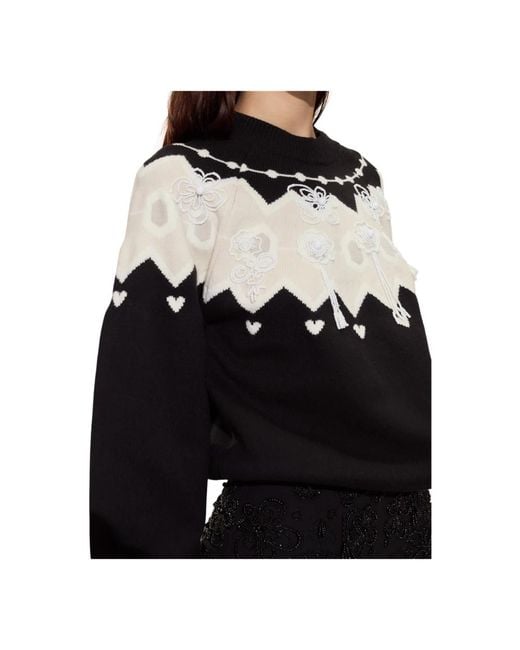 Cynthia Rowley Round-Neck Knitwear in het Black