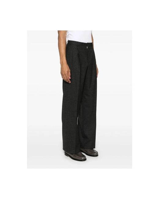 sunflower Weite plissierte hose in Black für Herren