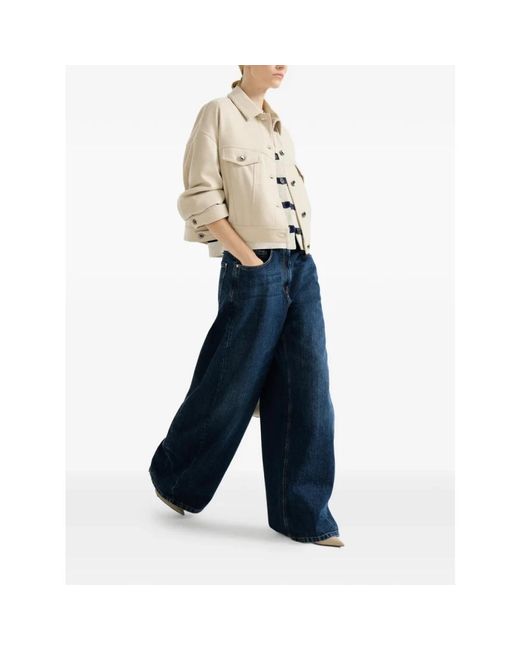 Brunello Cucinelli Blue Wide Jeans