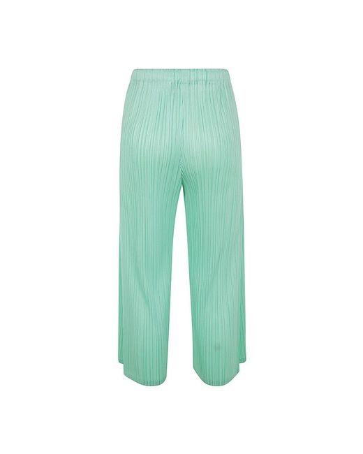 Issey Miyake Green Wide Trousers