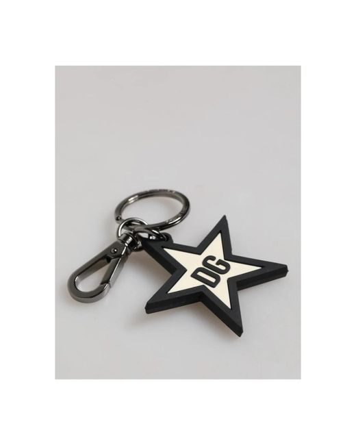 Dolce & Gabbana Black Keychains for men
