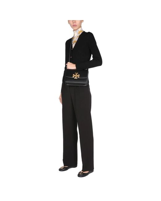 Tory Burch Black Straight Trousers