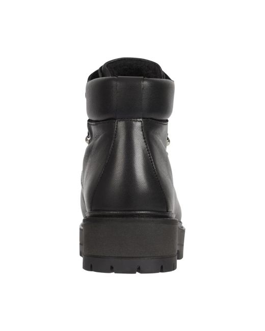 Tommy Hilfiger Black Lace-Up Boots