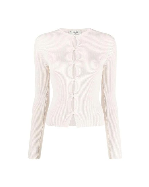 Cardigans Fendi de color White