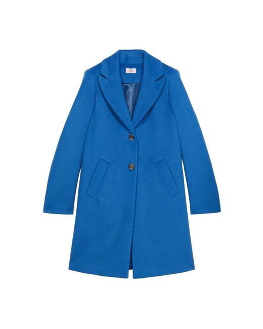 Oltre Jassen ,Blauw ,Polyester Lange Jas in het Blue