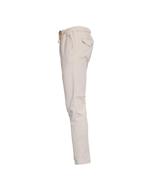 White Sand Gray Slim-Fit Trousers for men