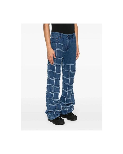 ANDERSSON BELL Patchwork wide leg jeans in Blue für Herren