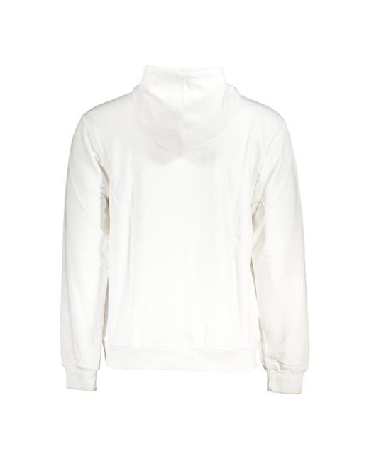 Fila White Essential Hoodie Cotton for men