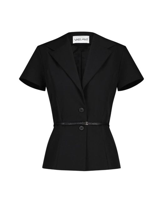 Vaillant Black Structured Blazer Jacket