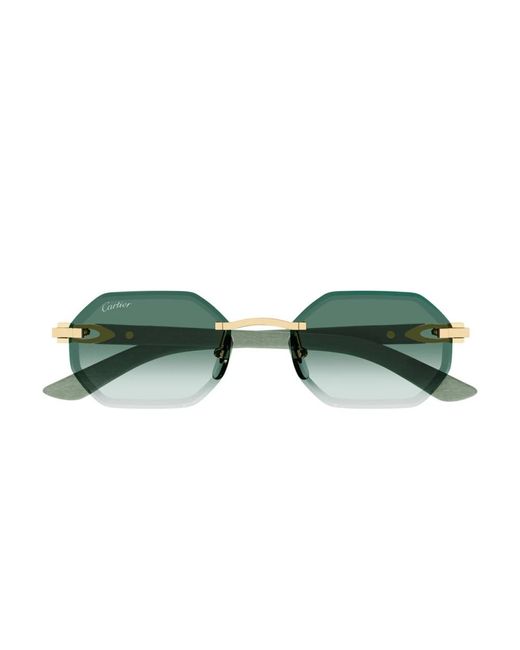 Cartier Signature c de sonnenbrille in Green für Herren