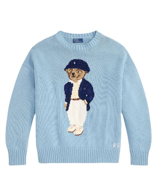 Polo Ralph Lauren Blue Round-Neck Knitwear