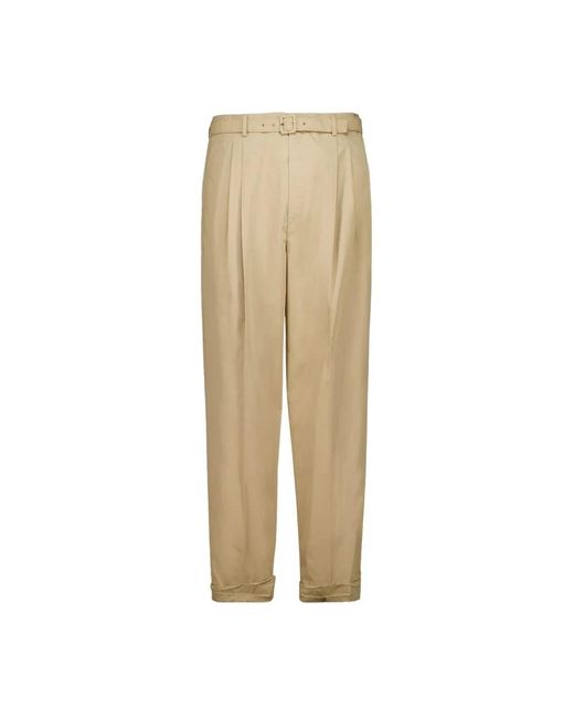 Saint Laurent Natural Suit Trousers for men