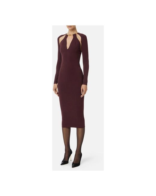 Elisabetta Franchi Midi Dresses in het Red