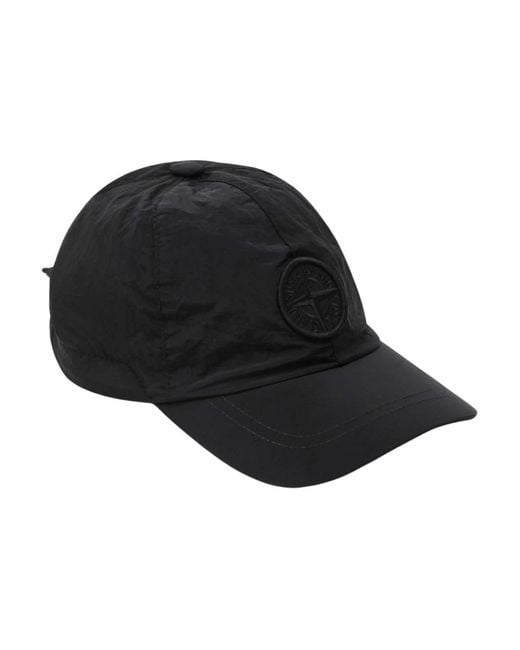 Stone Island Black Caps for men