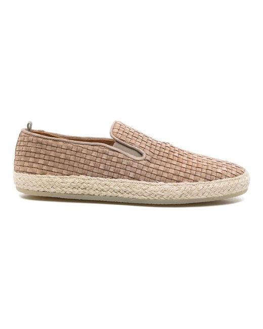 Officine Creative Gewebte Espadrilles Mit Ledersohle in Pink für Herren
