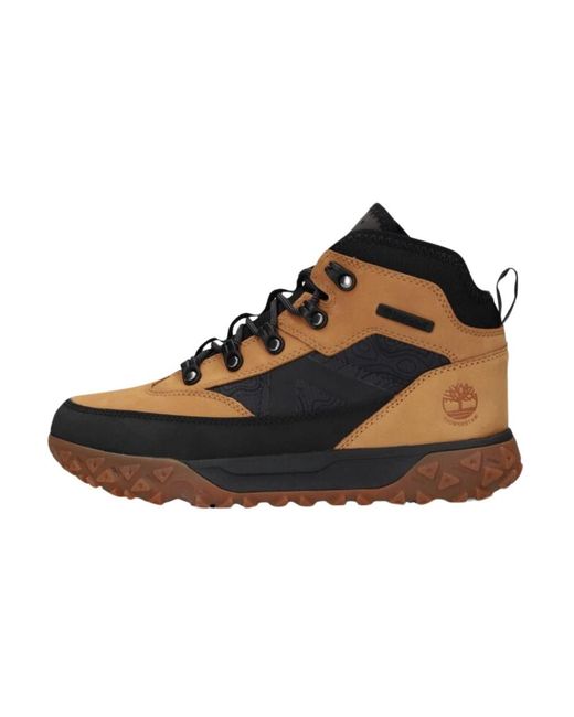 Timberland Brown Lace-Up Boots for men