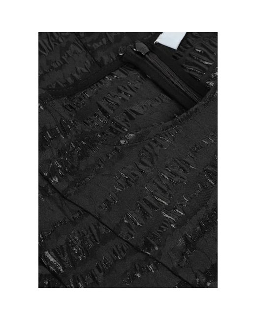 Minus Kleedjes ,Zwart ,Polyester Elegante Zwarte Korte Jurk in het Black