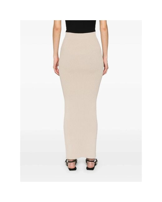 Max Mara Rokken ,Maxi Rok in het Natural