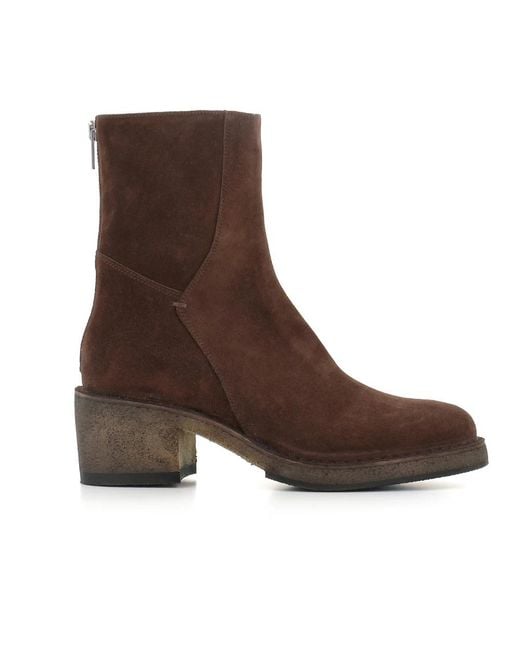Pantanetti Brown Heeled Boots