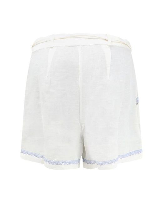 Scarlett Poppies White Casual Shorts