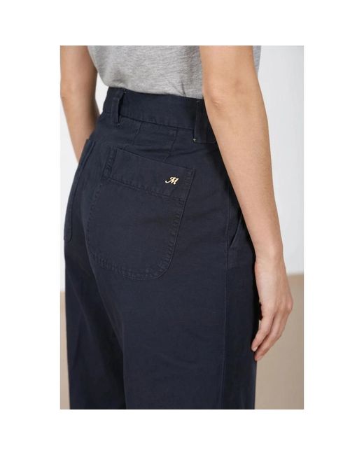 Mason's Black Cropped Trousers