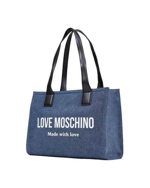 Love Moschino Blue Tote Bags