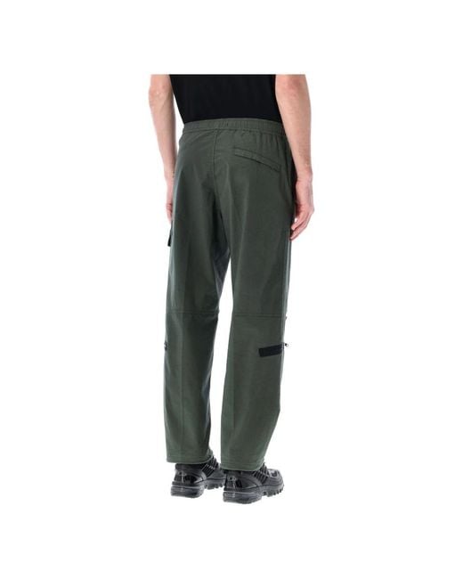 Stone Island Green Straight Trousers for men