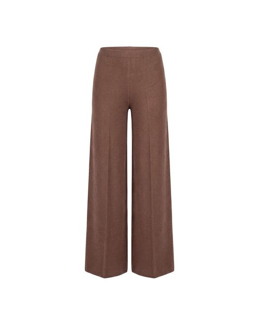 Semicouture Brown Wide Trousers