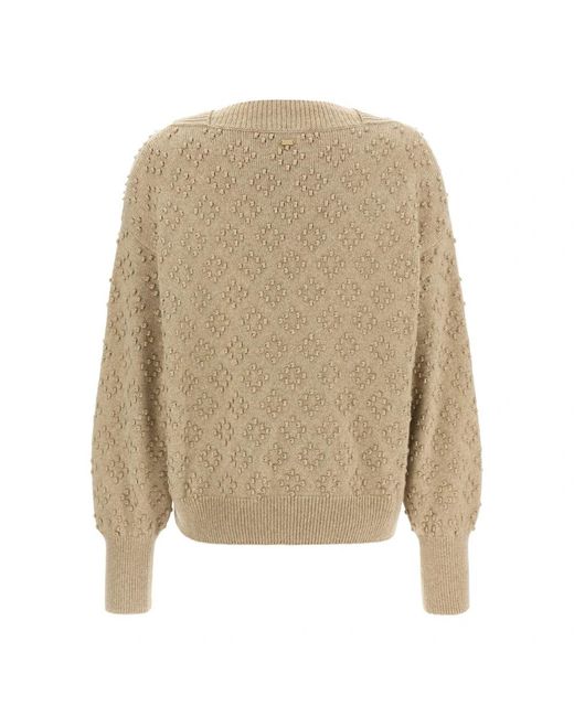 Agnona Natural Round-Neck Knitwear