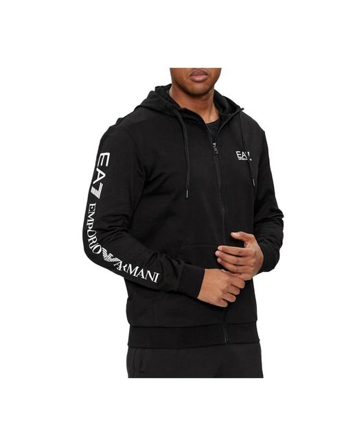 Zip-Throughs EA7 pour homme en coloris Black