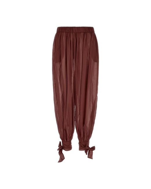 ANDAMANE Red Wide Trousers