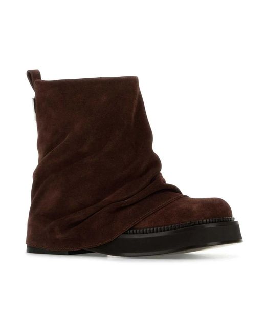 The Attico Brown Ankle Boots