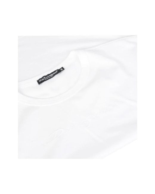Dolce & Gabbana White T-Shirts for men