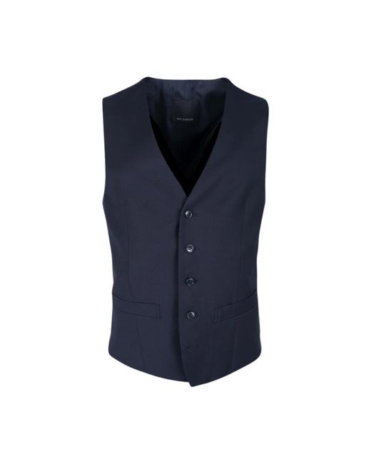 Roy Robson Jassen ,Blauw ,Wol Maatwerk Vest Tasmania Wol 100 in het Blue voor heren