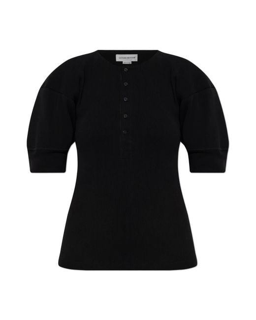 Victoria Beckham Black T-Shirts
