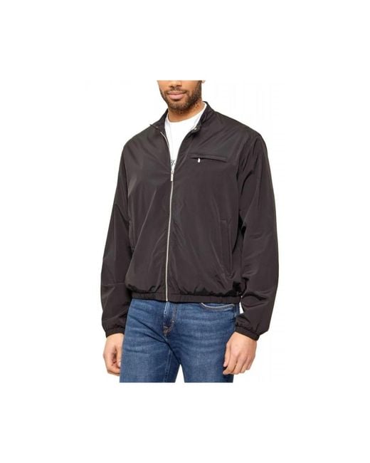 Karl Lagerfeld Blue Bomber Jackets for men