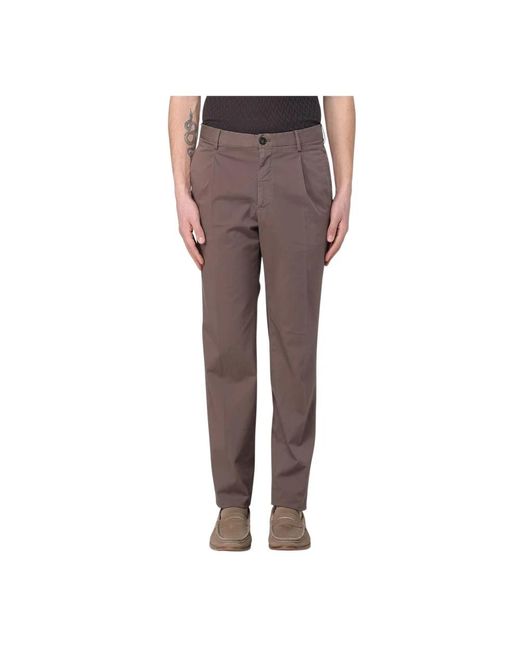 Suit Trousers Incotex de hombre de color Gray