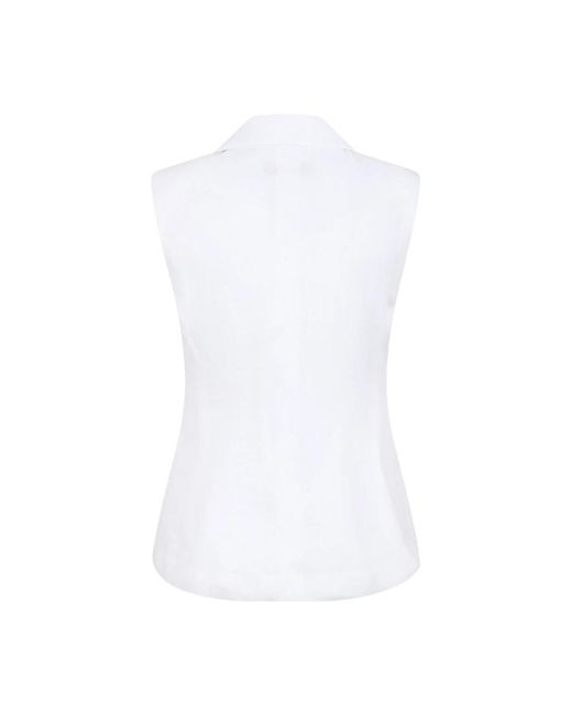 Genny White Vests