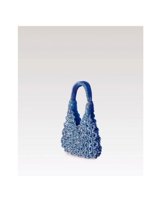 HIBOURAMA Blue Handbags
