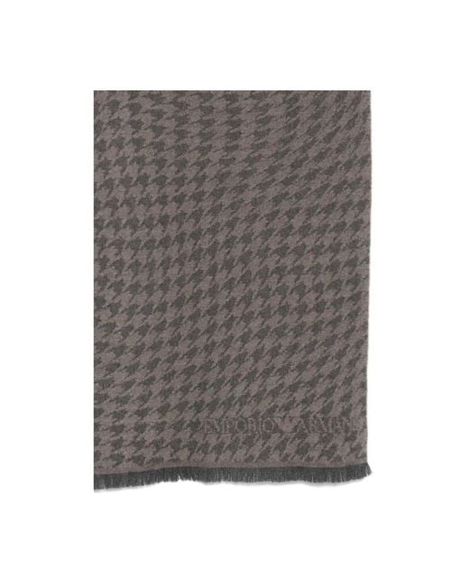Emporio Armani Gray Scarves